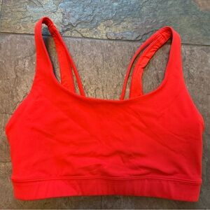 Women's Athleta red XS Sports Bra strappy back